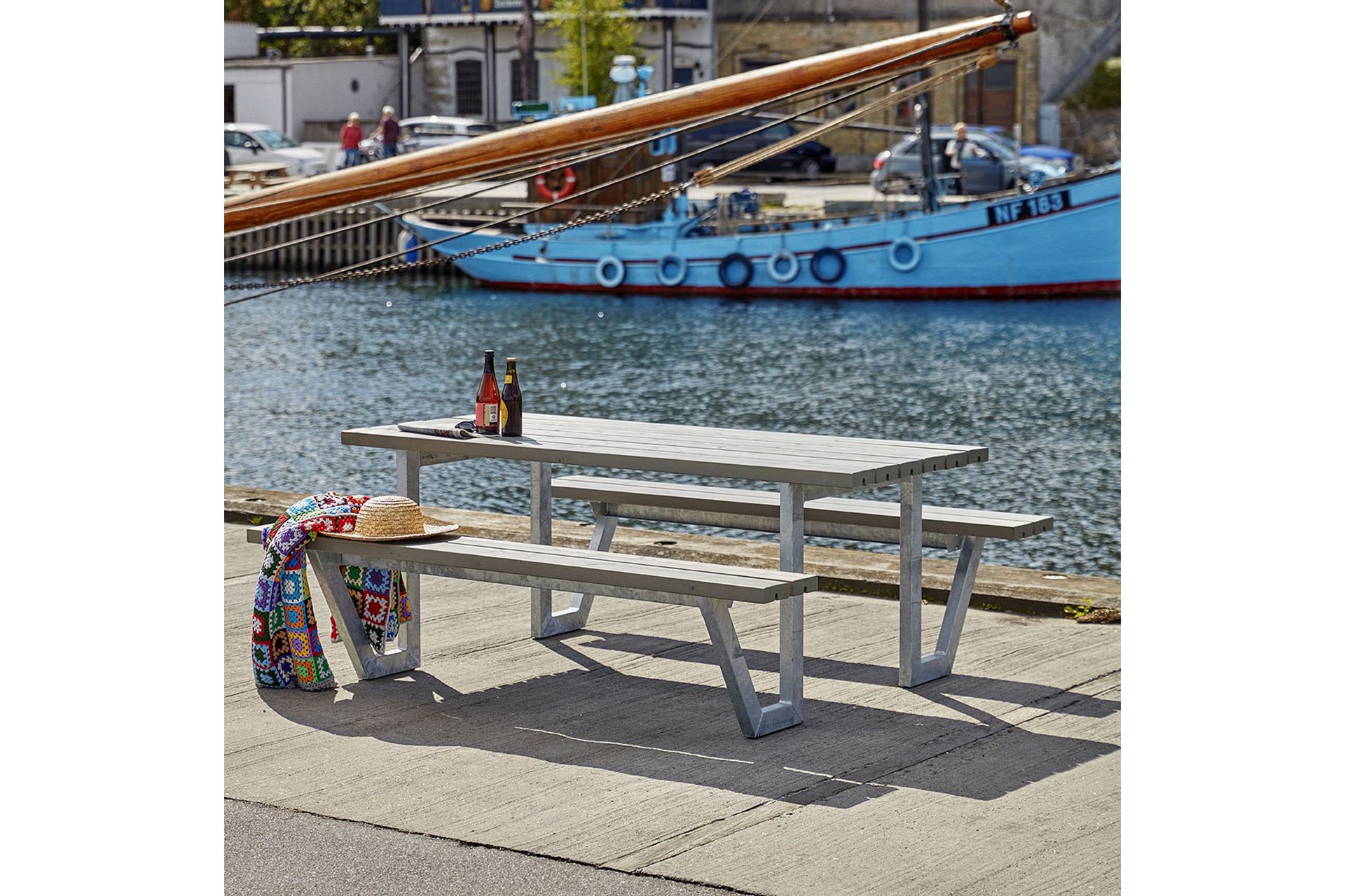 PLUS Wega Bord/Benksett 177 cm - Hagemøbler - Hagebord - Piknikbord