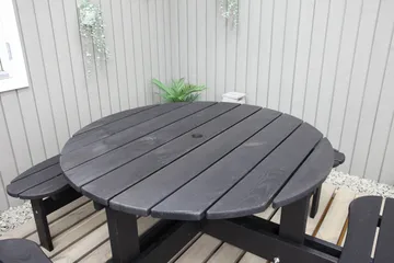 Rogolo Piknikbord 199 cm - Kaffesvart - Hagemøbler - Hagebord - Piknikbord