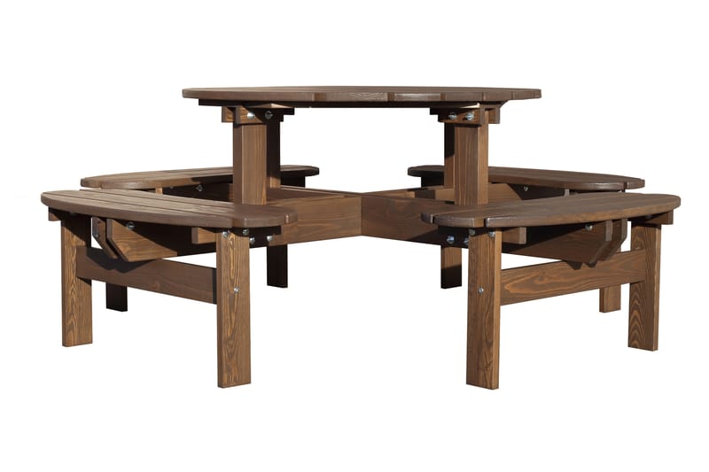 Rogolo Piknikbord 199 cm - Brun - Hagemøbler - Hagebord - Piknikbord