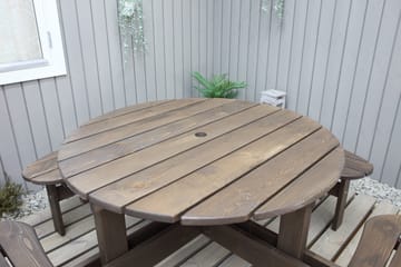 Rogolo Piknikbord 199 cm - Brun - Hagemøbler - Hagebord - Piknikbord
