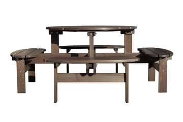 Rogolo Piknikbord 199 cm - Brun - Hagemøbler - Hagebord - Piknikbord