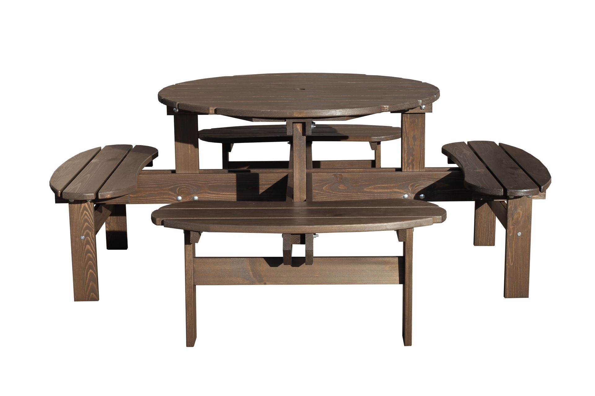 Rogolo Piknikbord 199 cm - Brun - Hagemøbler - Hagebord - Piknikbord