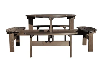 Rogolo Piknikbord 199 cm - Brun - Hagemøbler - Hagebord - Piknikbord