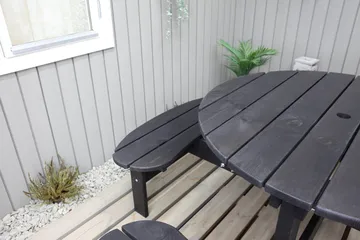 Rogolo Piknikbord 199 cm - Kaffesvart - Hagemøbler - Hagebord - Piknikbord