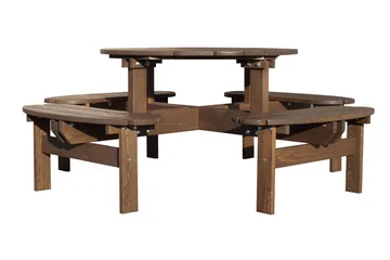 Rogolo Piknikbord 199 cm - Brun - Hagemøbler - Hagebord - Piknikbord
