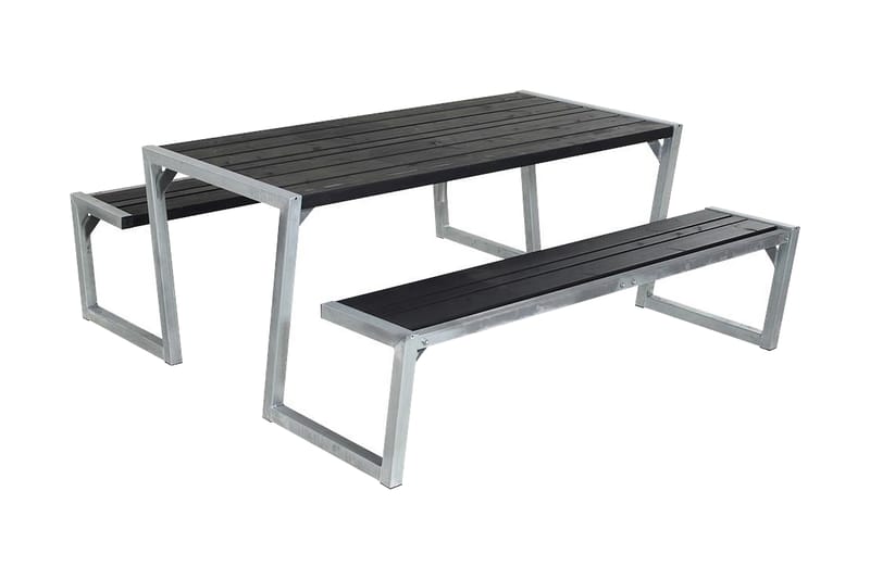 Zigma Piknikbord - Svart - Hagemøbler - Hagebord - Piknikbord