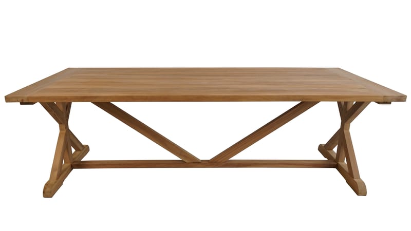 Prato Bord med X-ben 240×100 cm - Tre - Hagemøbler - Hagebord - Spisebord ute