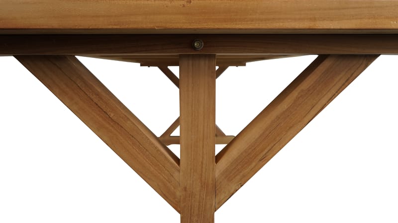 Prato Bord med X-ben 240×100 cm - Tre - Hagemøbler - Hagebord - Spisebord ute