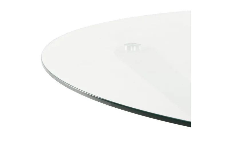 Rundt bord Maletto - Hvit, gjennomsiktig - Hagemøbler - Hagebord - Spisebord ute