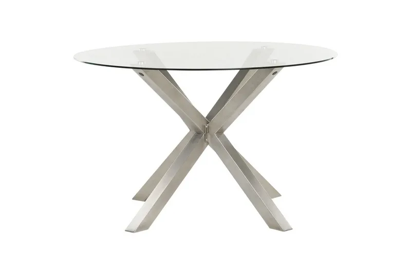 Rundt bord Maletto, Sølv, Transparent