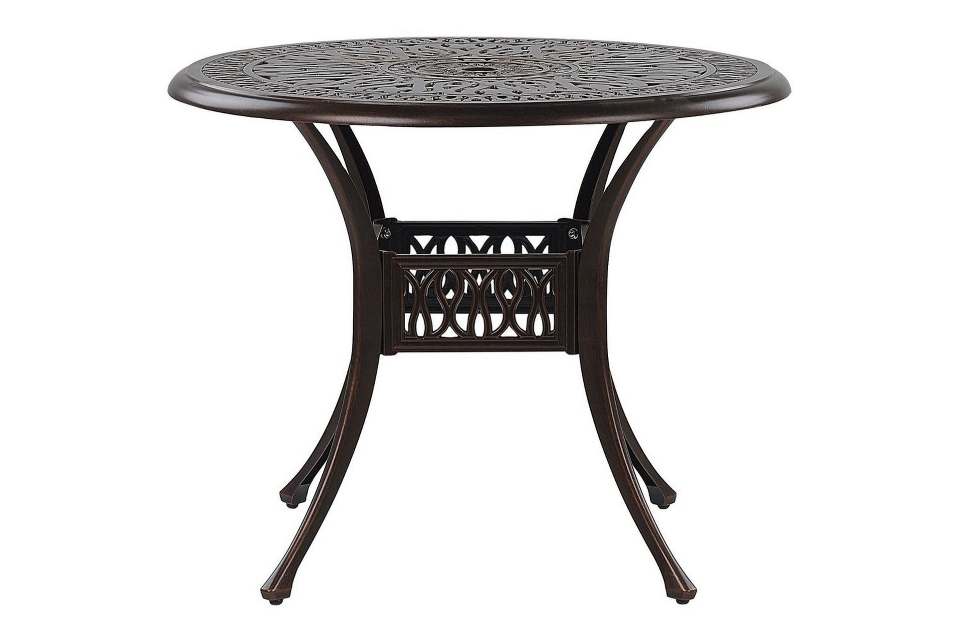 Runt bord Beliani Ancona Brown -