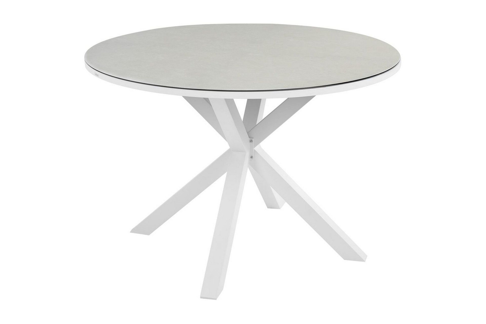 Runt bord Beliani Maletto Vit/Beige/Grå White\|\|Beige\|\|Grey -