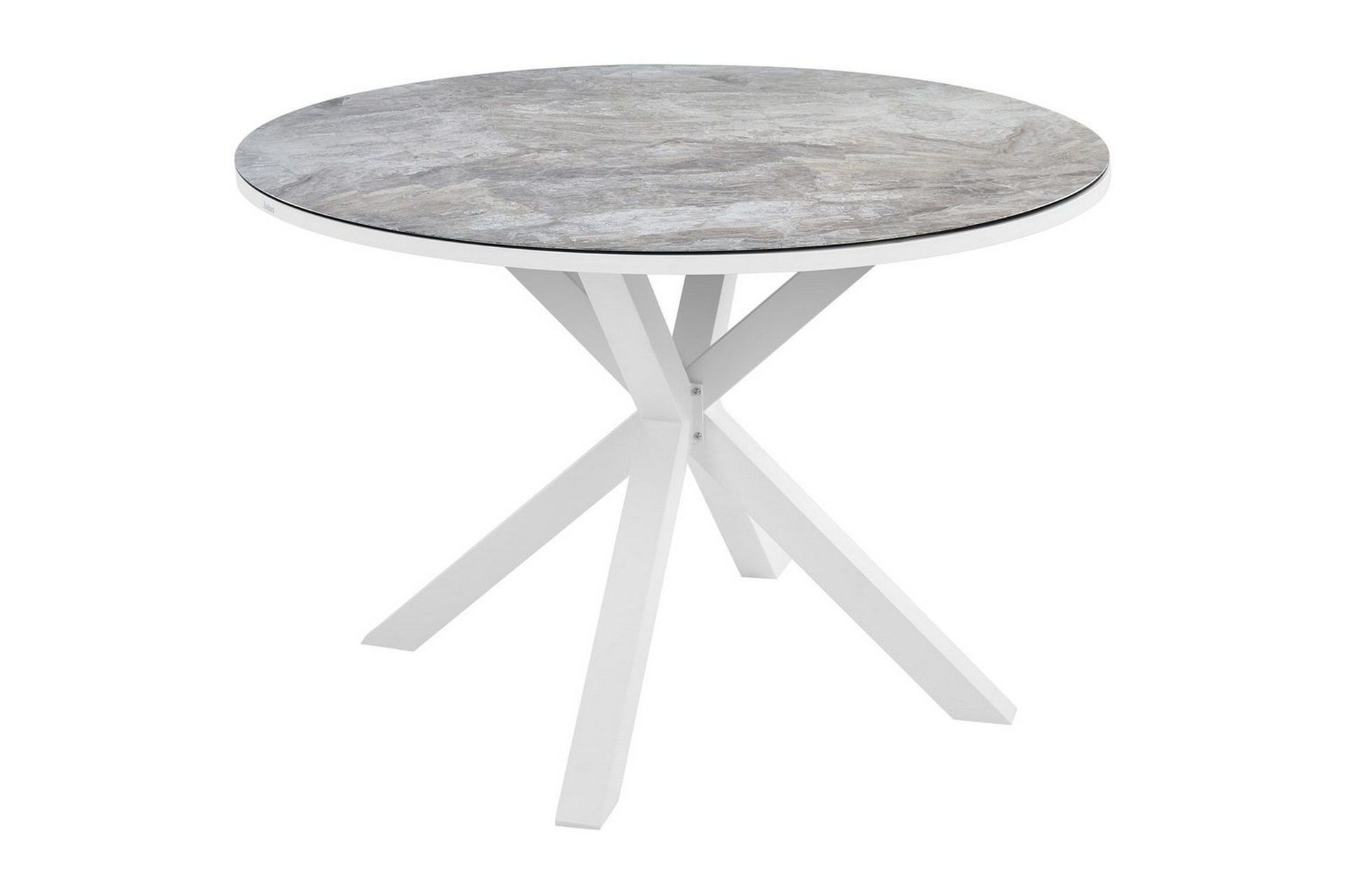 Runt bord Beliani Maletto Vit/Beige/Grå White\|\|Grey -