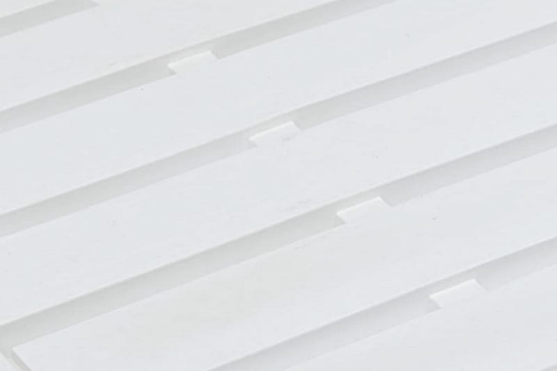 Salongbord hvit 78x55x38 cm plast - Hvit - Spisebord ute