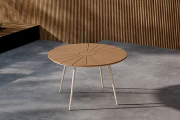 San Vito Spisebord Utendørs 120 cm - Beige - Hagemøbler - Hagebord - Spisebord ute