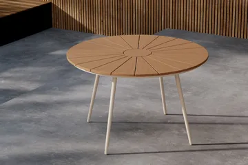 San Vito Spisebord Utendørs 120 cm - Beige - Hagemøbler - Hagebord - Spisebord ute