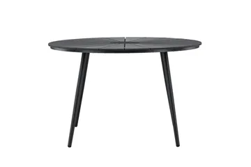 San Vito Spisebord Utendørs 120 cm - Svart - Hagemøbler - Hagebord - Spisebord ute