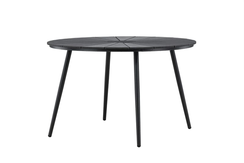 San Vito Spisebord Utendørs 120 cm - Svart - Hagemøbler - Hagebord - Spisebord ute