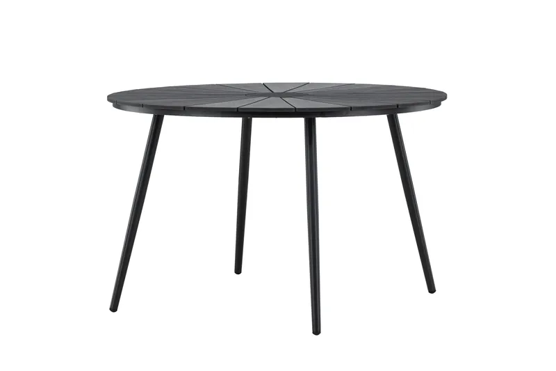 San Vito Spisebord Utendørs 120 cm - Svart - Hagemøbler - Hagebord - Spisebord ute