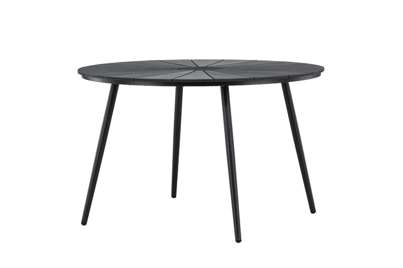 San Vito Spisebord Utendørs 120 cm - Svart - Hagemøbler - Hagebord - Spisebord ute