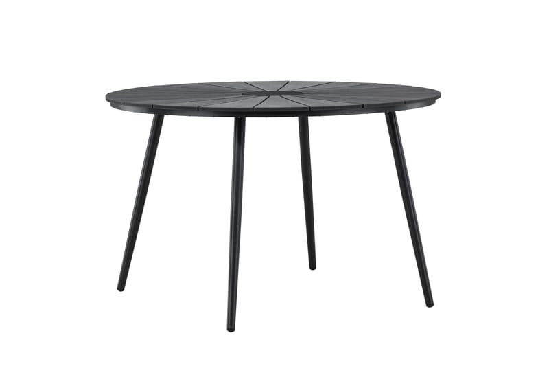 San Vito Spisebord Utendørs 120 cm - Svart - Hagemøbler - Hagebord - Spisebord ute