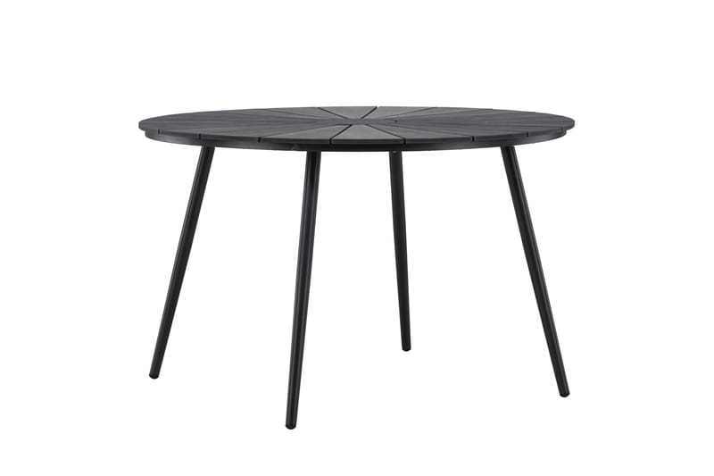 San Vito Spisebord Utendørs 120 cm - Svart - Hagemøbler - Hagebord - Spisebord ute