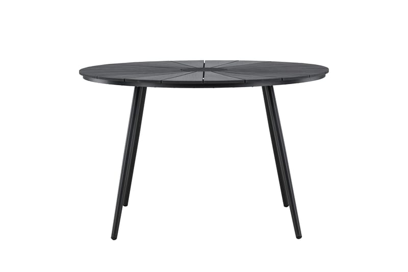 San Vito Spisebord Utendørs 120 cm - Svart - Hagemøbler - Hagebord - Spisebord ute