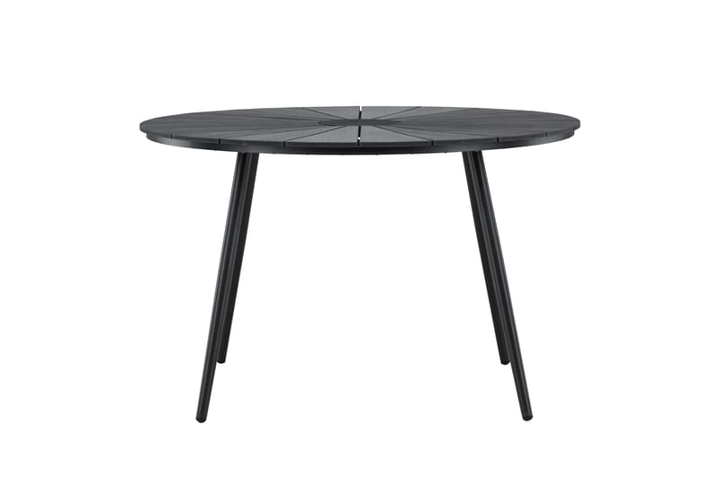 San Vito Spisebord Utendørs 120 cm, Svart