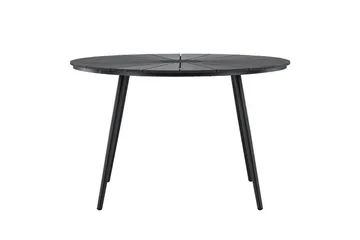 San Vito Spisebord Utendørs 120 cm - Svart - Hagemøbler - Hagebord - Spisebord ute