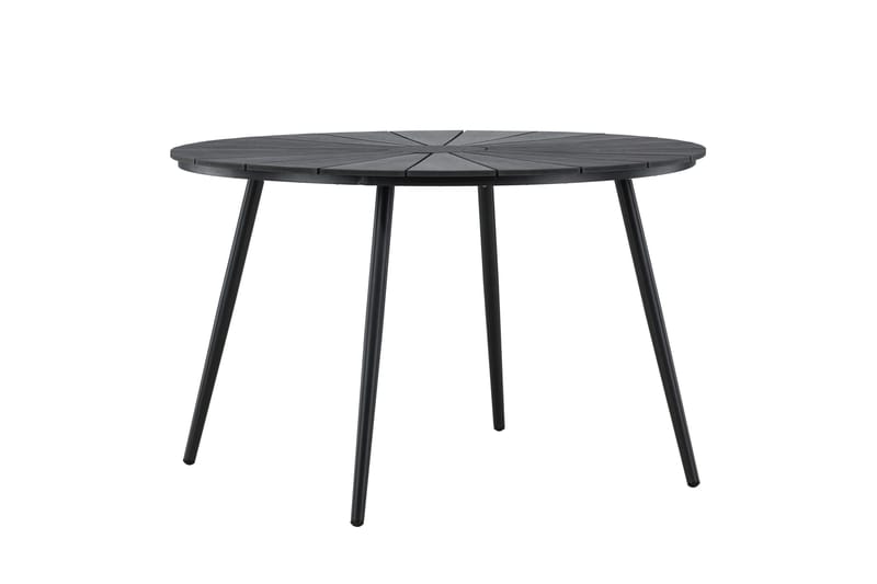 San Vito Spisebord Utendørs 120 cm - Svart - Hagemøbler - Hagebord - Spisebord ute