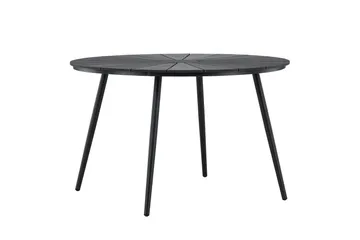 San Vito Spisebord Utendørs 120 cm - Svart - Hagemøbler - Hagebord - Spisebord ute
