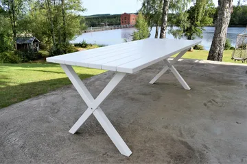 Scottsdale Utebord Rektangulært Hvit 190 cm - Hvit - Hagemøbler - Hagebord - Spisebord ute