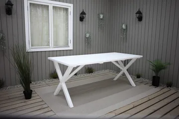 Scottsdale Utebord Rektangulært Hvit 190 cm - Hvit - Hagemøbler - Hagebord - Spisebord ute