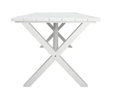 Scottsdale Utebord Rektangulært Hvit 190 cm - Hvit - Hagemøbler - Hagebord - Spisebord ute