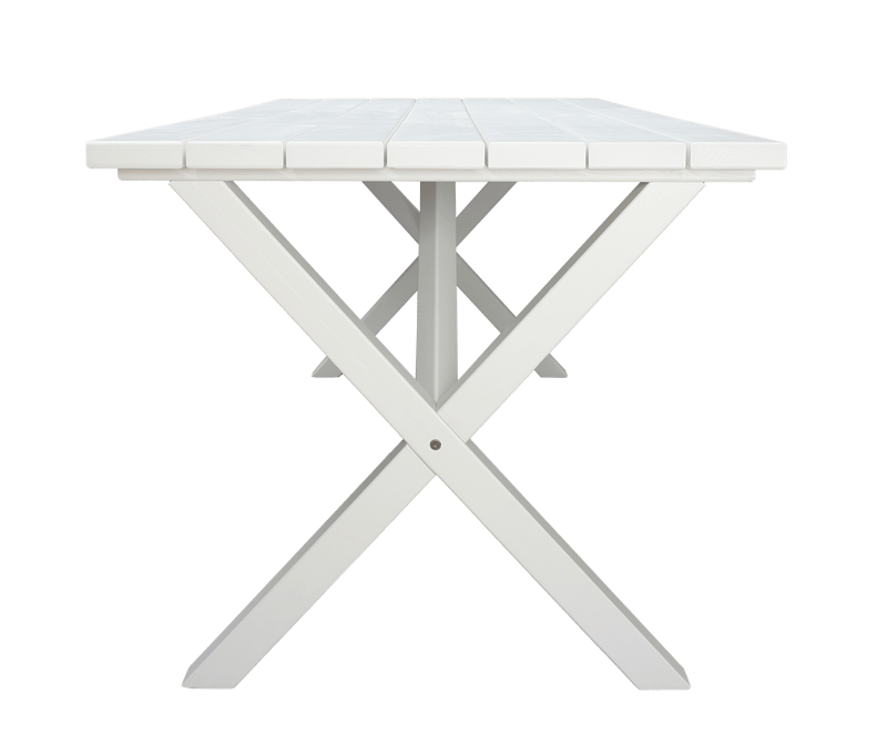 Scottsdale Utebord Rektangulært Hvit 190 cm - Hvit - Hagemøbler - Hagebord - Spisebord ute