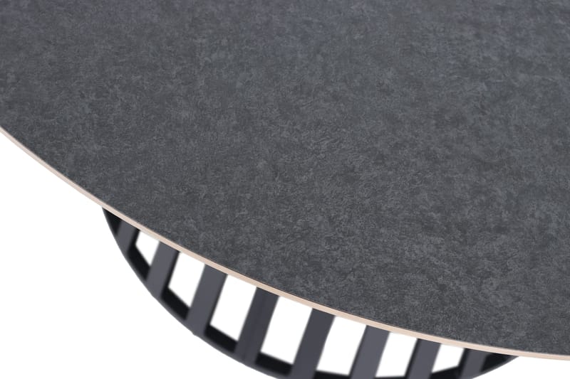 Sensi rundt spisebord utendørs 120 cm i metall - Svart - Hagemøbler - Hagebord - Spisebord ute