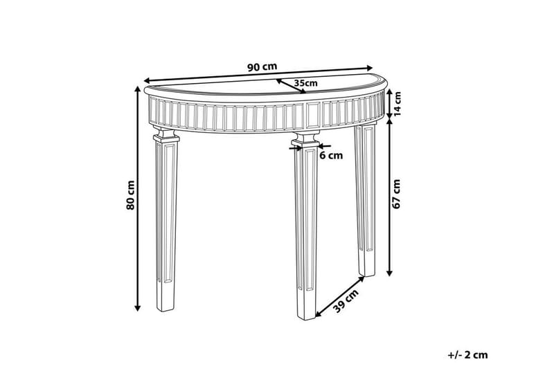 Ardachu Avlastningsbord - Sølv - Balkongbord - Sidebord