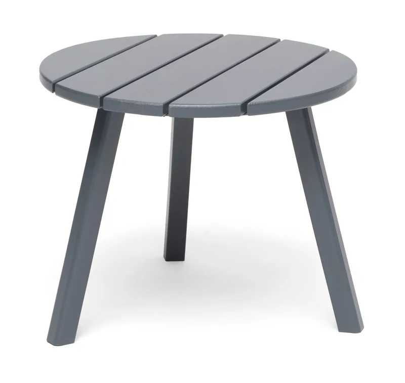 Hillerstorp Tennessee rundt sidebord og blomster-ute bord utendørs 50 cm tre, Grå