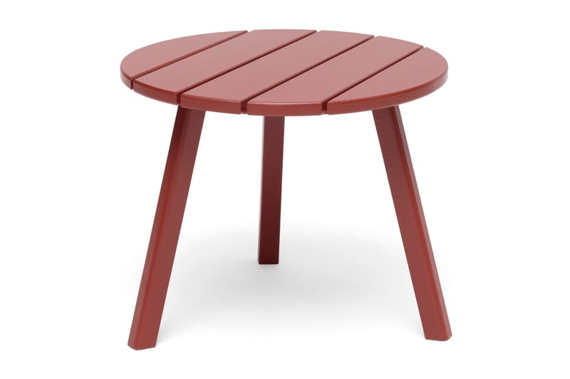Hillerstorp Tennessee Sidebord 50 cm Rund - Furu/Rød - Hagemøbler - Hagebord - Sidebord