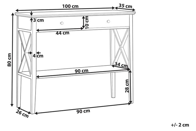 Jahlayah Avlastningsbord - Svart - Hagemøbler - Hagebord - Sidebord