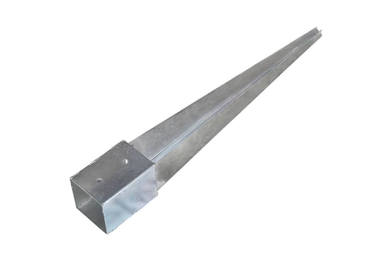 Jordspyd 12 stk sølv 10x10x76 cm galvanisert stål - Sidebord - Balkongbord