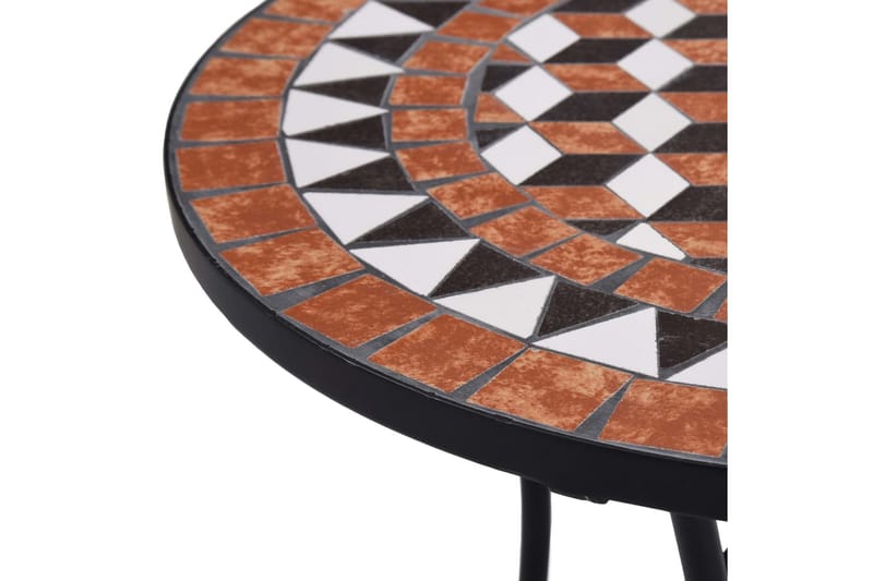 Mosaikkbistrobord brun 60 cm keramikk - Brun - Balkongbord - Sidebord
