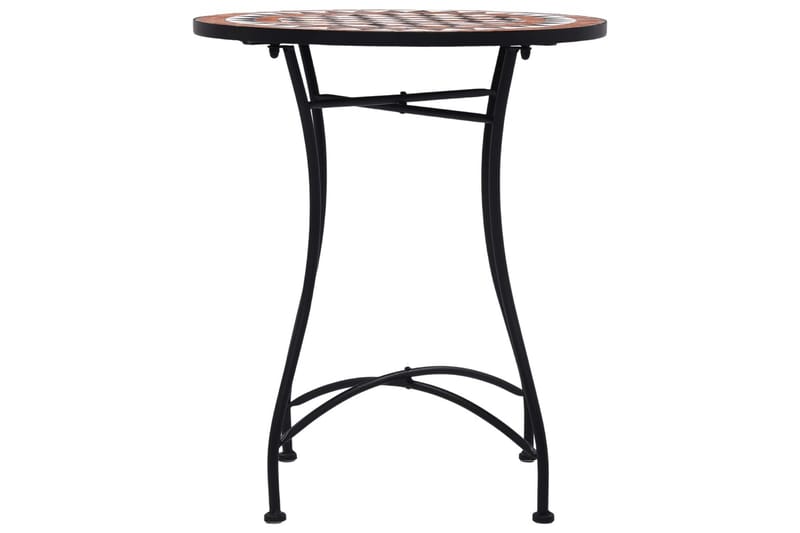 Mosaikkbistrobord brun 60 cm keramikk - Brun - Hagemøbler - Hagebord - Sidebord