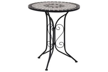 Mosaikkbistrobord grå 61 cm keramikk - Grå - Hagemøbler - Hagebord - Sidebord