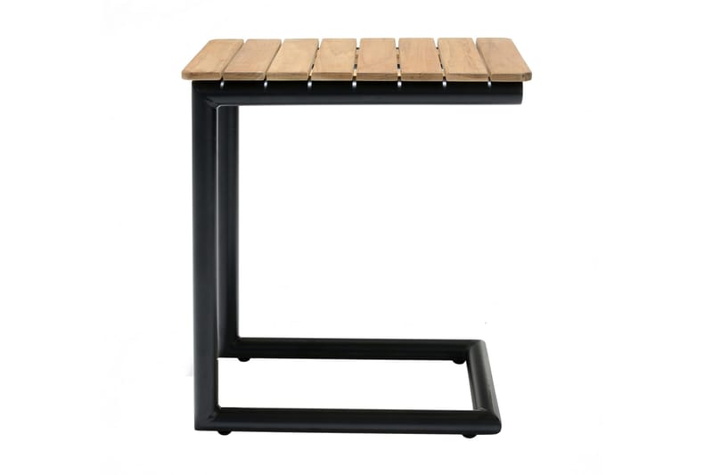 Portals Sidebord 47 cm - Svart/Tre - Hagemøbler - Hagebord - Sidebord