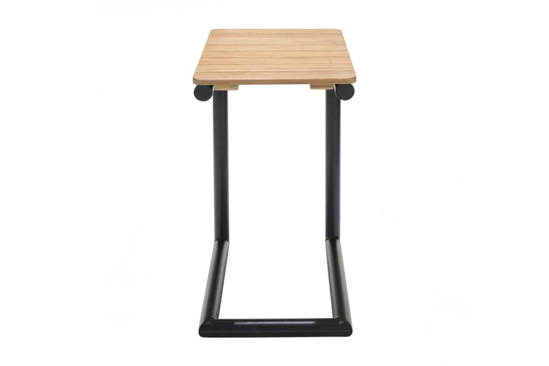 Portals Sidebord 47 cm - Svart/Tre - Hagemøbler - Hagebord - Sidebord