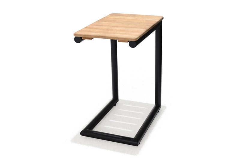 Portals Sidebord 47 cm - Svart/Tre - Hagemøbler - Hagebord - Sidebord