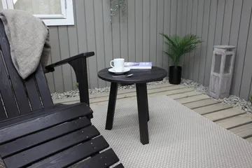 Rolston Avlastningsbord - Kaffesvart - Hagemøbler - Hagebord - Sidebord
