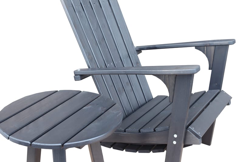 Rolston Avlastningsbord - Kaffesvart - Hagemøbler - Hagebord - Sidebord