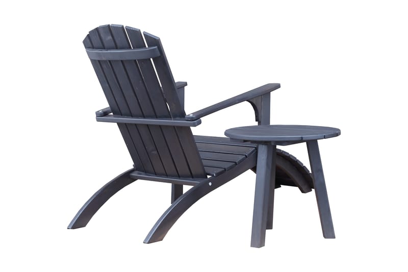 Rolston Avlastningsbord - Kaffesvart - Hagemøbler - Hagebord - Sidebord